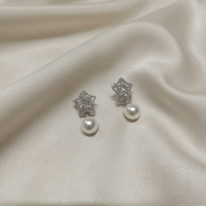 StellarPearl 925 Eartops